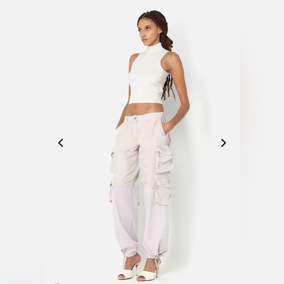 $598 John Elliott Women's US Small Relaxed Cargo Work Pant in Washed Orchid S - Picture 4 of 15